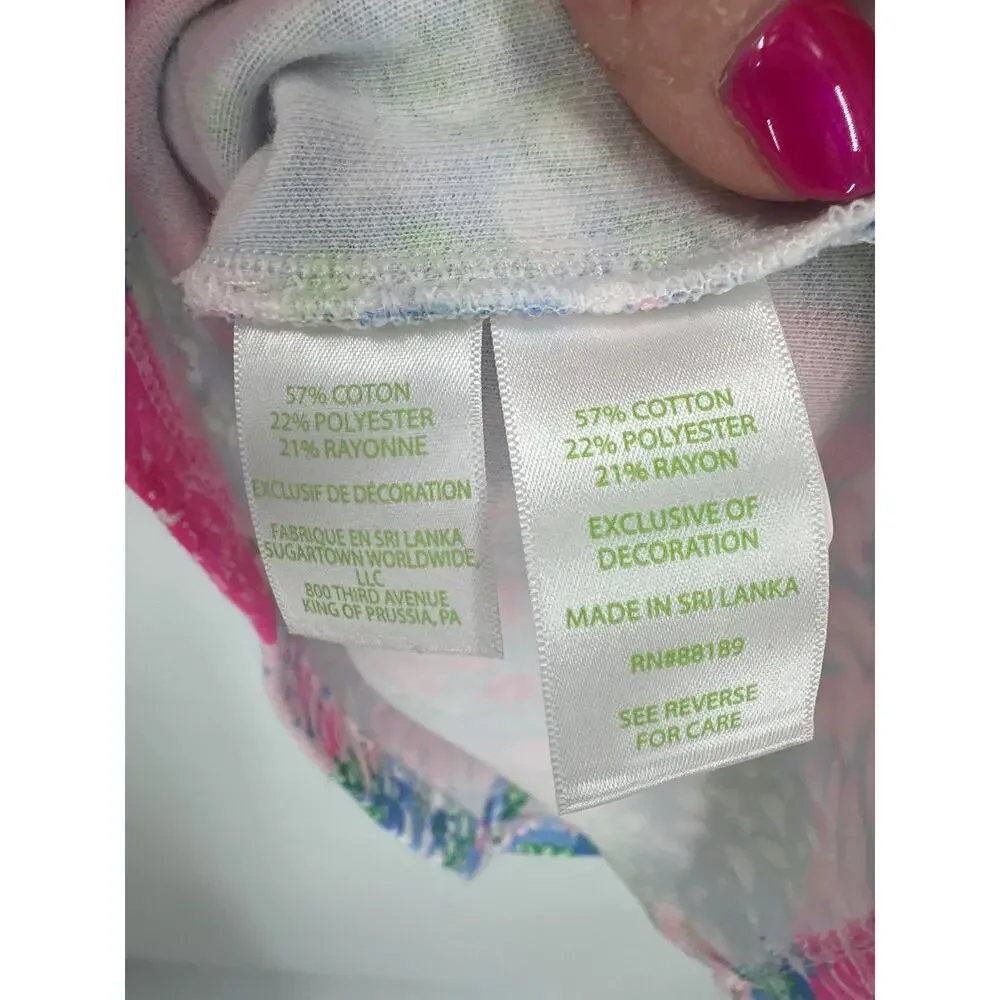 LILLY PULITZER Lil Soiree All Day Shift Dress Size medium (6-7) Bright Pink